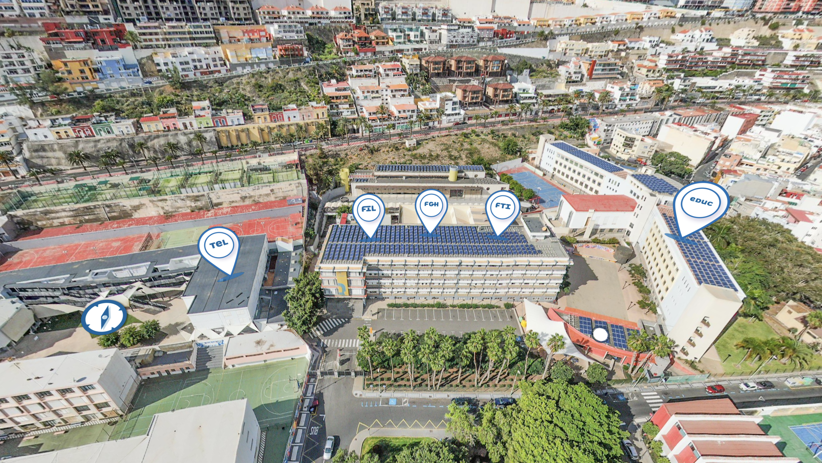 Visión 360 del Campus del Obelisco de la ULPGC